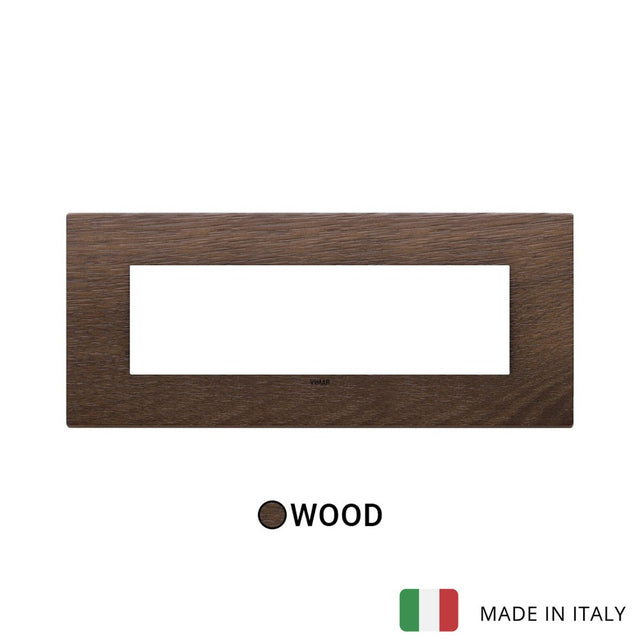 Vimar Eikon Exe Plate 7M Wood American Walnut