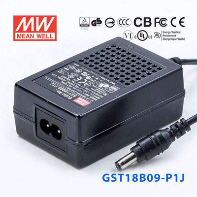 Mean Well GST18B09-P1J Power Supply 18W 9V 2A