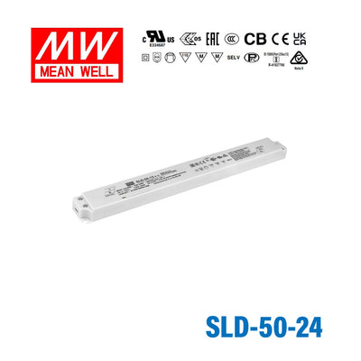 Mean Well SLD-50-24 Linear LED Driver 50.4W 24V 2100mA - Slim