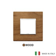 Vimar Eikon Evo Plate 2M Wood Italian Walnut - Square
