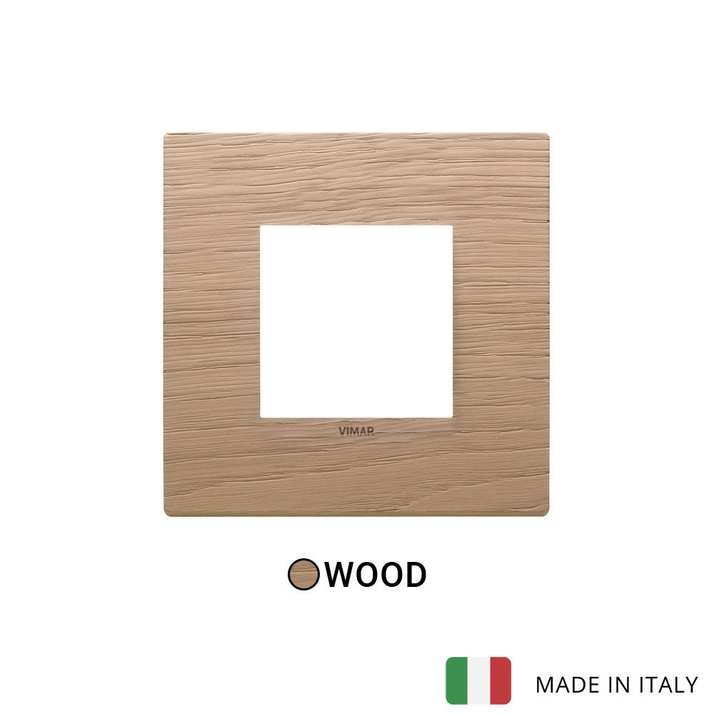 Vimar Eikon Plate 2M Wood Oak - Square