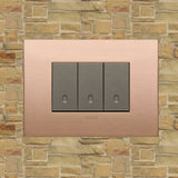 Vimar Arke Metal 3 Gang switch - Brushed Copper - 16A - PHOTO 6