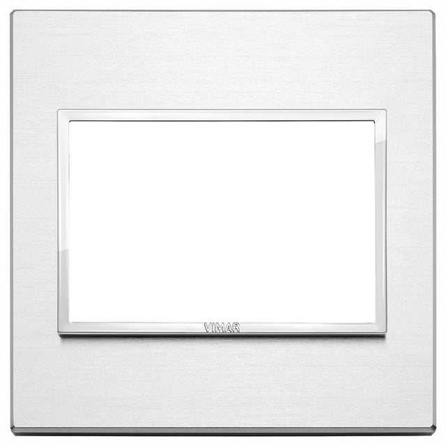 Vimar Eikon Evo Plate 3M Brilliant Aluminium