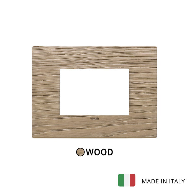 Vimar Eikon Plate 3M Wood Oak