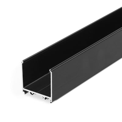 Archilight VARIO 08 Extrusion Profile Driver Cover - 2 Meter - Black