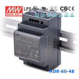 Mean Well HDR-60-48 Ultra Slim Step Shape Power Supply 60W 48V 1.25A - DIN Rail