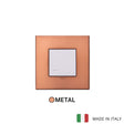 Vimar Eikon Metal 1 Gang Switch - Brushed Copper - 16A