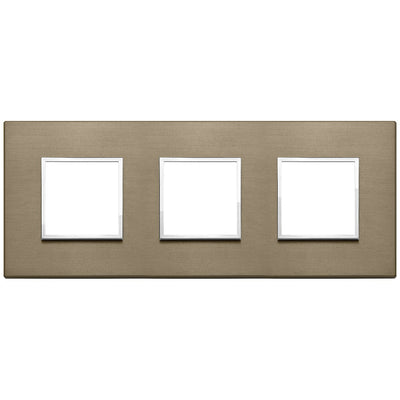 Vimar Eikon Evo Plate 6M (2+2+2) 71MM Aluminium Dark Bronze