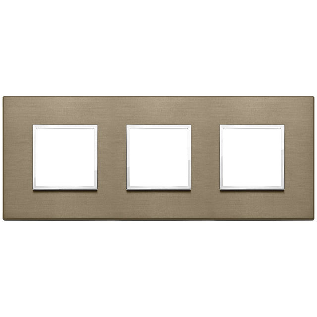 Vimar Eikon Evo Plate 6M (2+2+2) 71MM Aluminium Dark Bronze