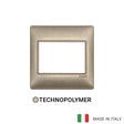 Vimar Plana Plate 3M BS Technopolymer Metallized Bronze