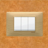 Vimar Plana Wood 3 Gang Switch - Wood Maple - 16A - PHOTO 10