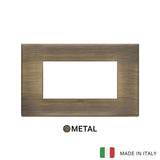 Vimar Eikon Plate 4M Metal Antique Brushed Bronze