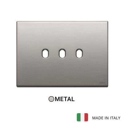 Vimar Eikon Plate 3Mx3 Vintage Brushed Nickel