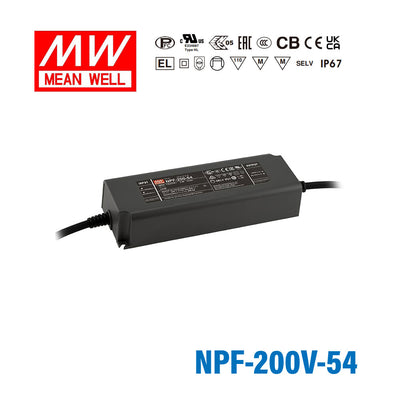 Mean Well NPF-200V-54 Power Supply 200W 54V 3 in 1 Dimmable 3.71A