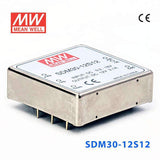 Mean Well SDM30-12S12 DC-DC Converter - 25.2W - 9.2~18V in 12V out 2.1A