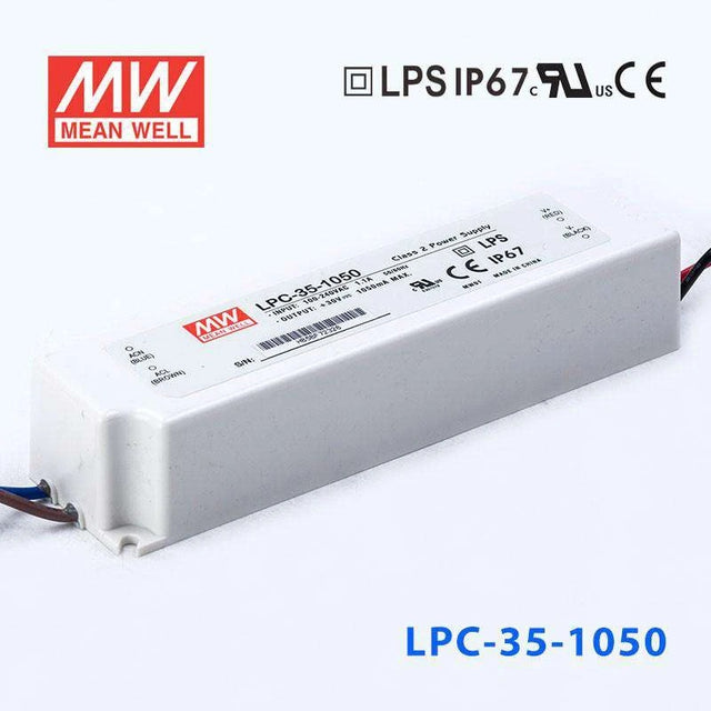 Mean Well LPC-35-1050 Power Supply 35W 1050mA