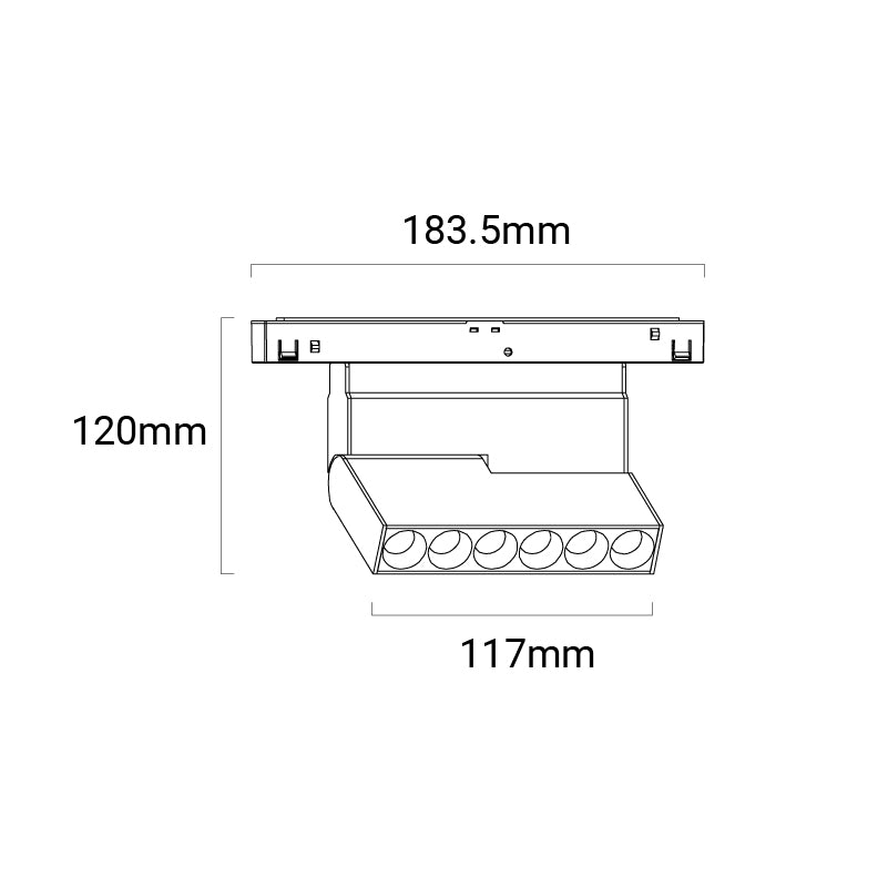 Archilight Bend 117C White Tracklight Light 10W - PHOTO 2