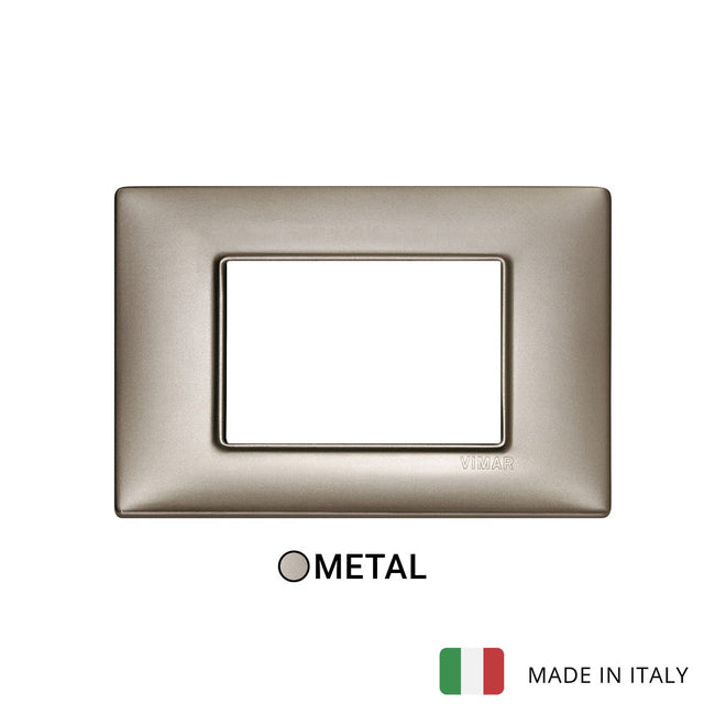 Vimar Plana Plate 3M met. Pearl Nickel