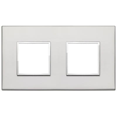 Vimar Eikon Evo Plate 4M (2+2) 71MM Aluminium Silver