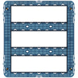 Vimar VM-19621 Frame 21M with Screws Blue
