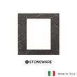 Vimar Eikon Exe Plate 8M Marbl Stoneware Black Marquina