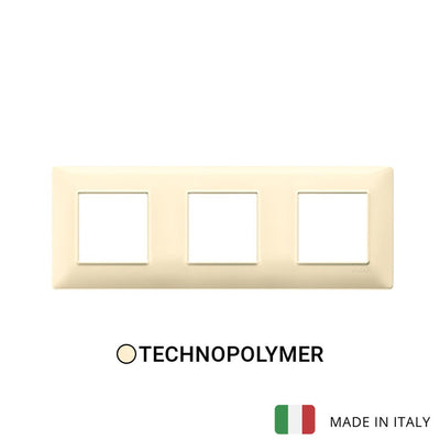 Vimar Plana Plate 6M(2+2+2) 71mm Technopolymer Cream