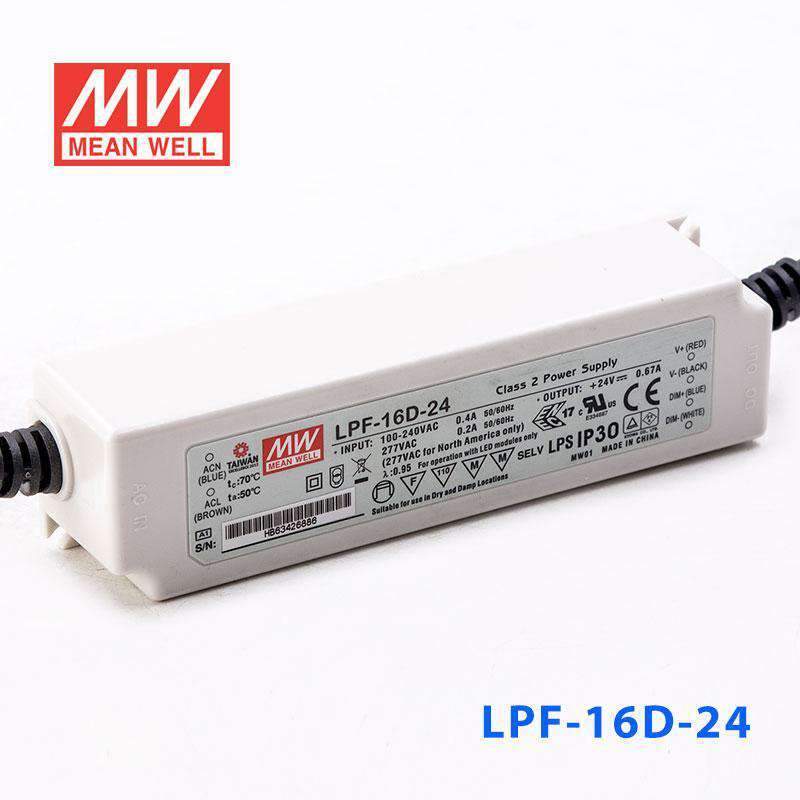 Mean Well LPF-16D-24 Power Supply 16W 24V - Dimmable 670mA - PHOTO 1