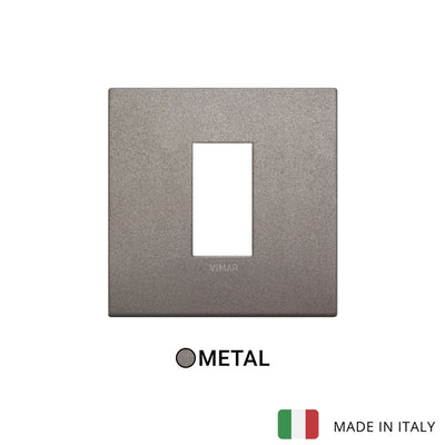 Vimar Arke Classic Plate 1M Metal Matt Titanium