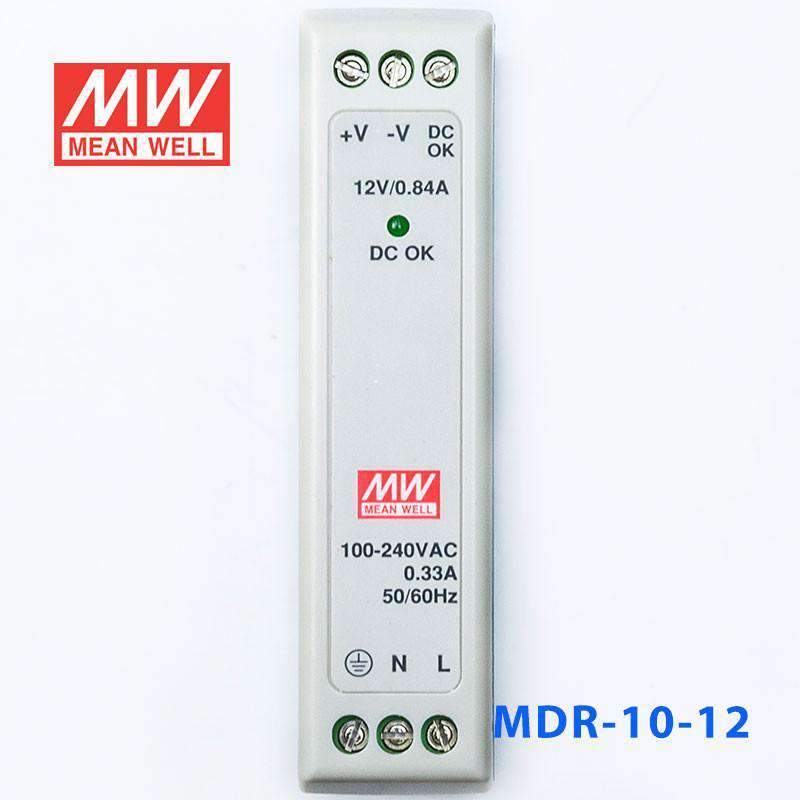 Mean Well MDR-10-12 Single Output Industrial Power Supply 10W 12V 0.84A - DIN Rail - PHOTO 2