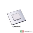 Vimar Eikon Glass 1 Gang Switch - Ice Silver - 16A