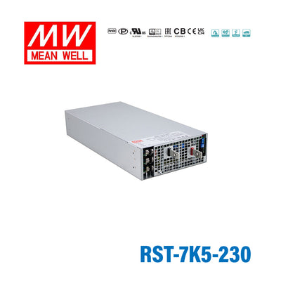 Mean Well RST-7K5-230 High Power AC/DC Power Supply 7452W, 3 Phase Input, 230V Output 32.4A