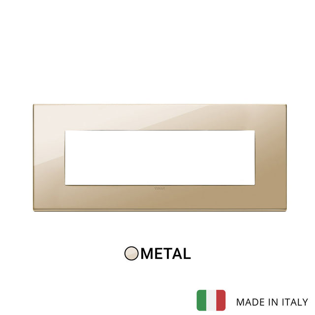 Vimar Eikon Exe Plate 7M Metal Gold