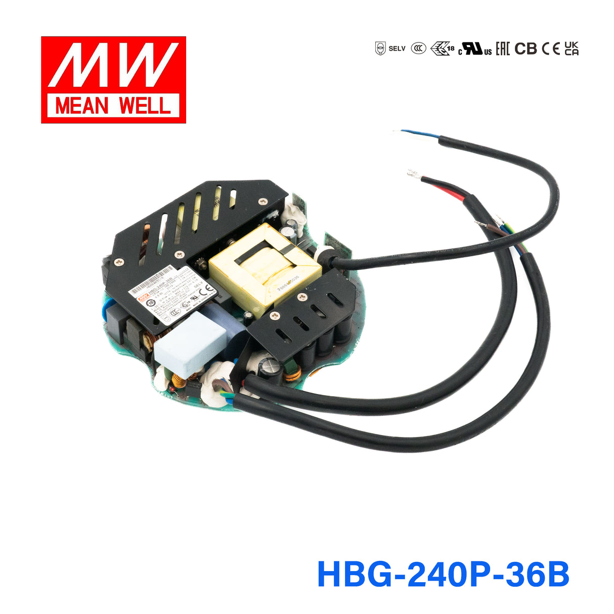 Mean Well HBG-240P-36B Power Supply 240PW 36V PCB Type - Dimmable