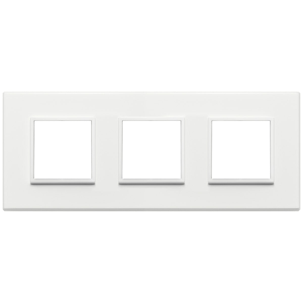 Vimar Eikon Evo Plate 6M (2+2+2) 71MM Aluminium Total White