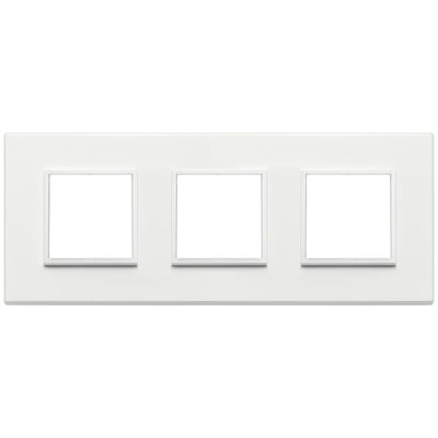 Vimar Eikon Evo Plate 6M (2+2+2) 71MM Aluminium Total White