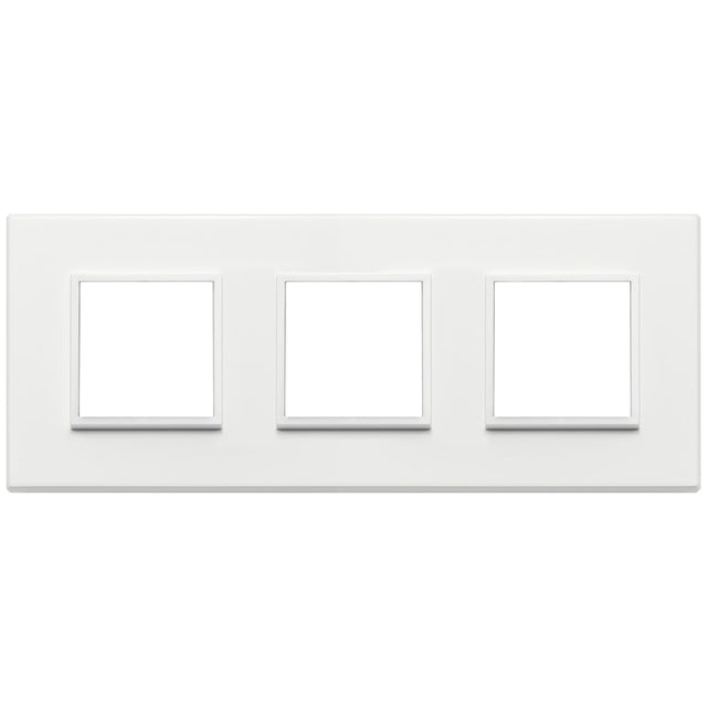 Vimar Eikon Evo Plate 6M (2+2+2) 71MM Aluminium Total White