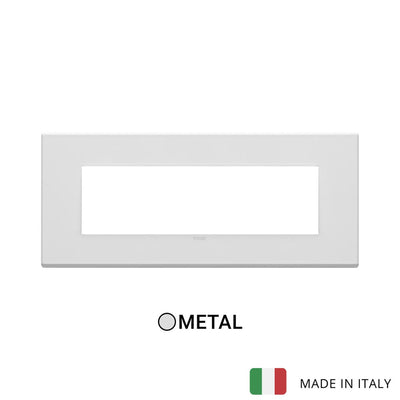 Vimar Eikon Exe Plate 7M Metal Matt White