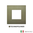 Vimar Arke Classic Plate 2M Technopolymer Matt Green - Square