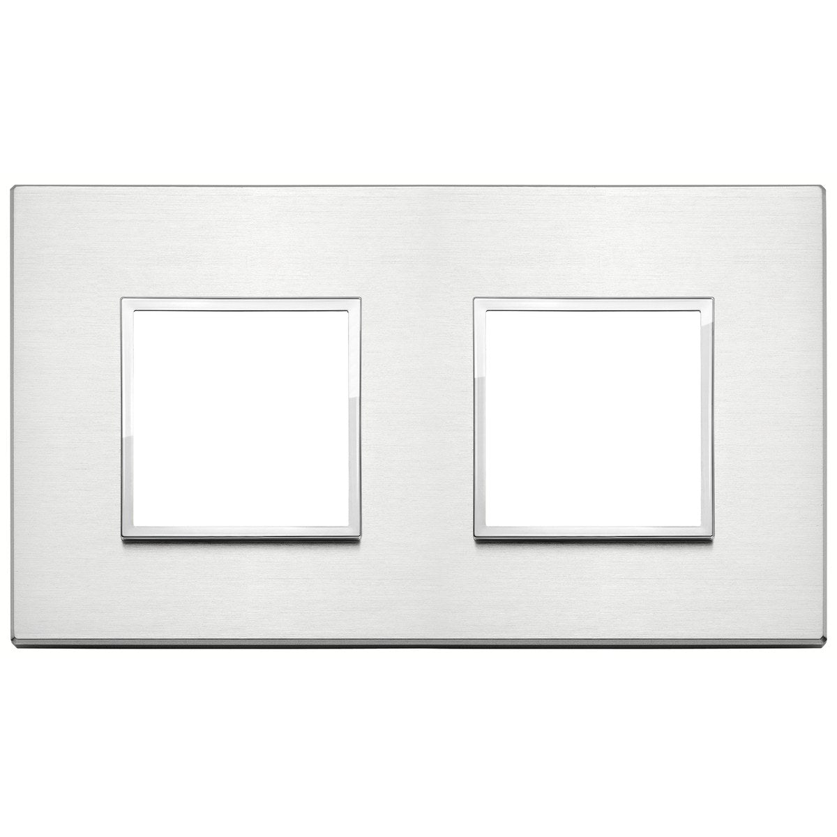 Vimar Eikon Evo Plate 4M (2+2) 71MM Brilliant Aluminium
