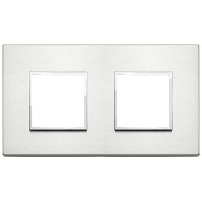 Vimar Eikon Evo Plate 4M (2+2) 71MM Brilliant Aluminium