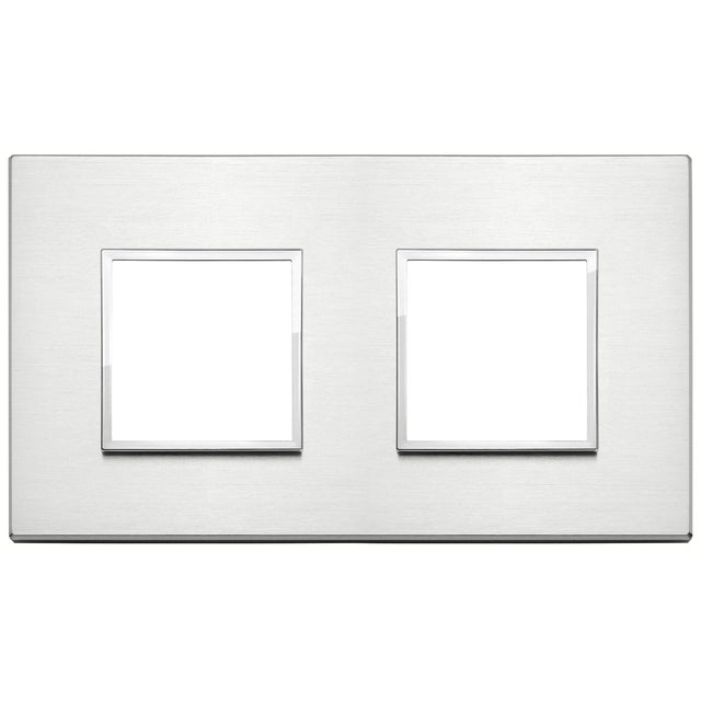 Vimar Eikon Evo Plate 4M (2+2) 71MM Brilliant Aluminium
