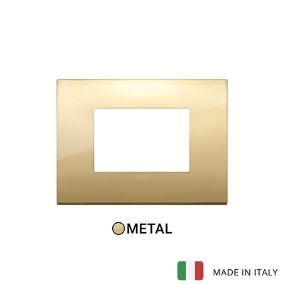 Vimar Arke Classic Plate 3M Metal Gold