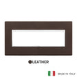 Vimar Eikon Evo Plate 7M Leather Tobacco