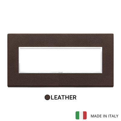 Vimar Eikon Evo Plate 7M Leather Tobacco