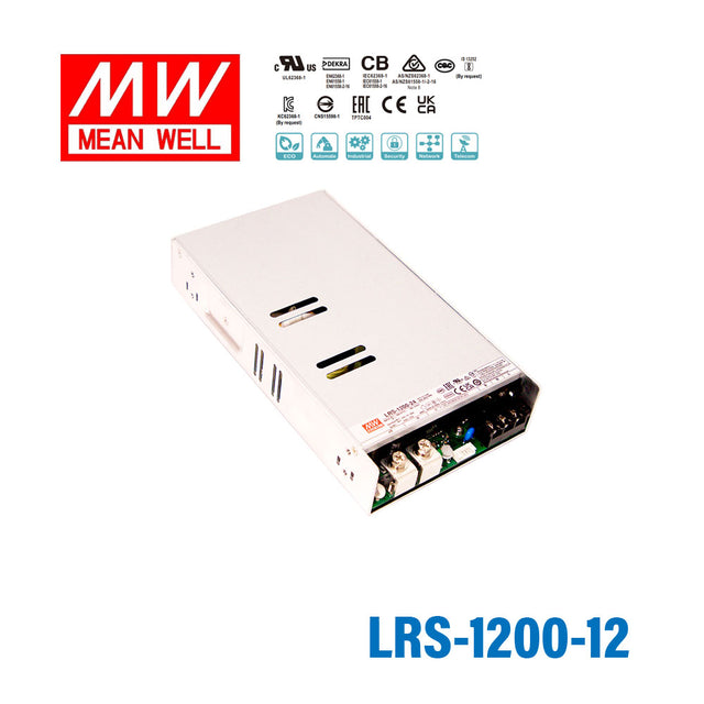 Mean Well LRS-1200-12 Enclosed Power supply 1104W 12V 92A