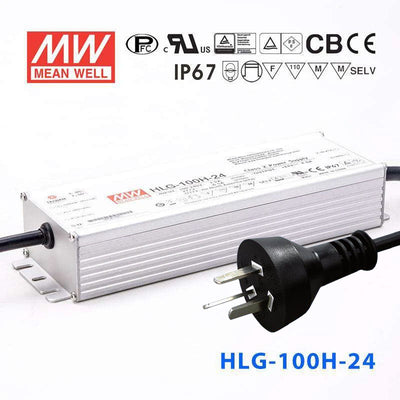 Mean Well S-HLG-100H-24 Power Supply 100W 24V with AU/NZ plug 4A