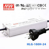Mean Well S-HLG-100H-24 Power Supply 100W 24V with AU/NZ plug 4A