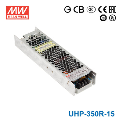 Mean Well UHP-350R-15 Power Supply 351W 15V - Redundant 23.4A