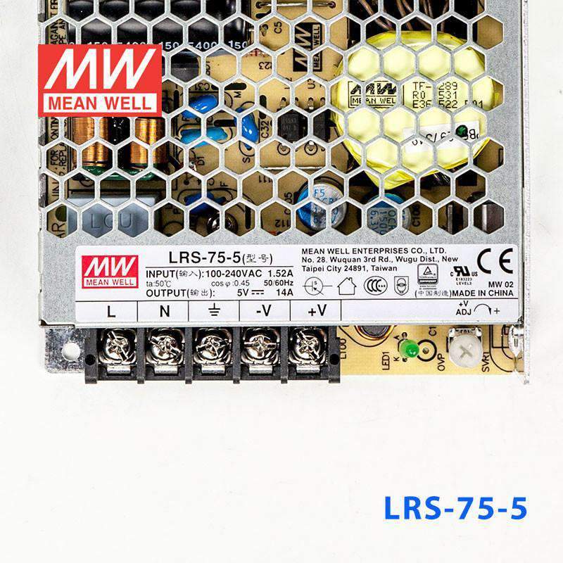 Mean Well LRS-75-5 Power Supply 75W 5V - PHOTO 2