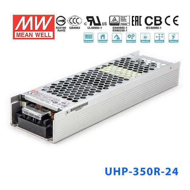Mean Well UHP-350R-24 Power Supply 350.4W 24V - Redundant 14.6A